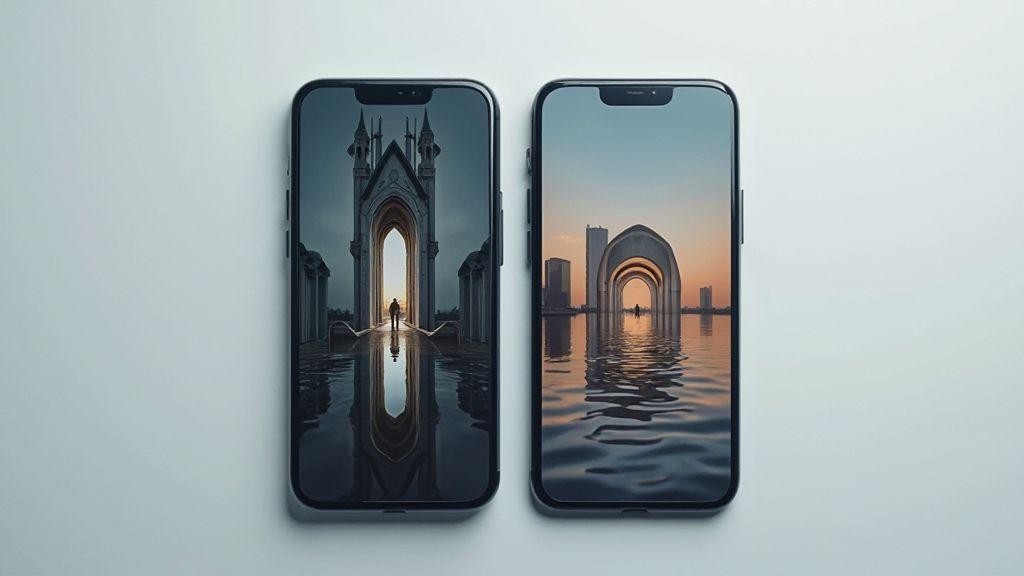 Symmetry vs asymmetry which composition grabs more attention in mobile photography tips to create eye-stopping shots